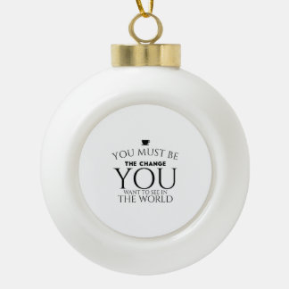 By change black keramische bal ornament