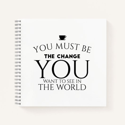 By change black notitieboek (Voorkant)