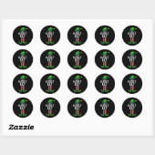 By Elf Matching Family Group Kerstfeest Ronde Sticker (Vel)