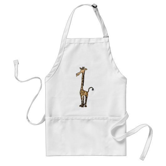 BY-Funky Giraffe Apron Standaard Schort (Voorkant)
