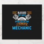By God By Mechanic Bier Etiket (Enkel label)