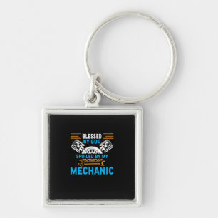 By God By Mechanic Sleutelhanger