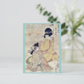 by Kitagawa, Utamaro Ukiyo-e. Briefkaart (Staand voorkant)