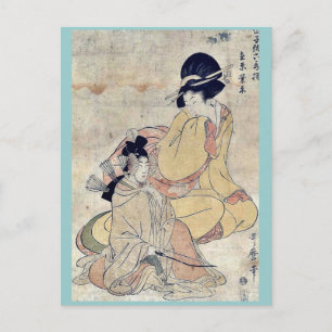 by Kitagawa, Utamaro Ukiyo-e. Briefkaart