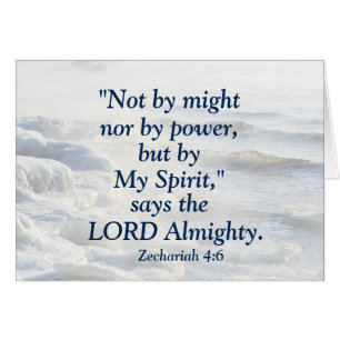 By My Spirit, Scripting Ocean Waves Card