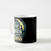 By Night Witch By Day Boss Halloween Women's Koffiemok (Voorkant links)