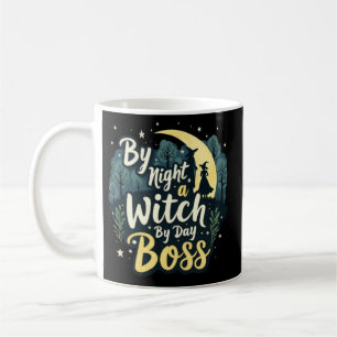 By Night Witch By Day Boss Halloween Women's Koffiemok