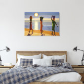 By the Beach 2007 Canvas Afdruk (Insitu (Slaapkamer))