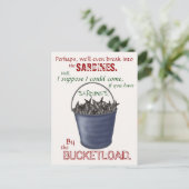 By the Bucketload Postcard Briefkaart (Staand voorkant)