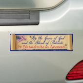 By the Grace of God I'm an American Bumper Sticker (Op auto)