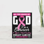 By The Grace Of God Survivor 16 Year Breast Cancer Kaart (Voorkant)