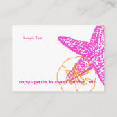 By the Sea, omheining kaarten, Chubby Bizcards Informatiekaartje (Achterkant)