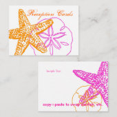 By the Sea, omheining kaarten, Chubby Bizcards Informatiekaartje (Voorkant / Achterkant)