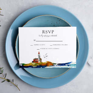 By The Sea RSVP Kaart