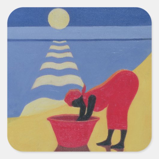 By the Sea Shore 1998 Vierkante Sticker (Voorkant)