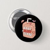 Byby Daddy Tranen Funny Valentine Zoet Ronde Button 5,7 Cm (Voorkant /achterkant)