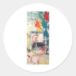 Bycicle Demon Abstract Jeff Hankamer Artjunkhaus Ronde Sticker