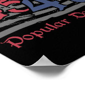 Byck By 45 47 Populaire Vraag Grappig Amerika Vlag Poster (Hoek)