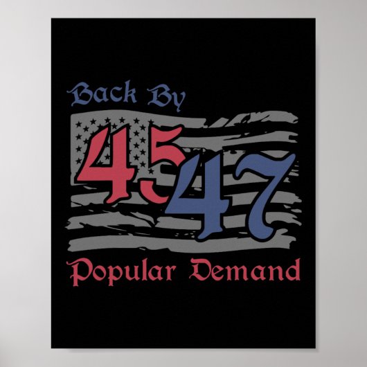 Byck By 45 47 Populaire Vraag Grappig Amerika Vlag Poster (Voorkant)