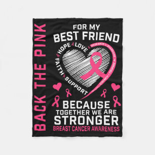 Byck de Roze Beste Vriend Borstkanker Bewustzijn Fleece Deken