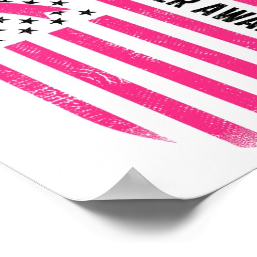 Byck De Roze Borstkanker Bewustzijn Vlag Peuter Poster (Hoek)