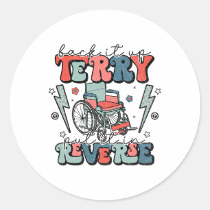 Byck it up Terry heeft het in omgekeerde 4 juli pl Ronde Sticker