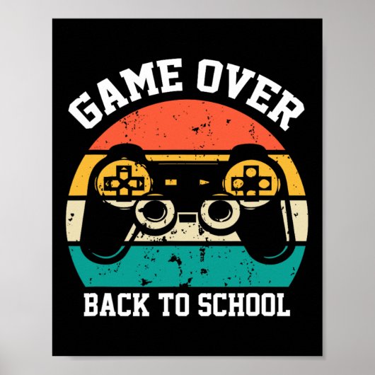 Byck naar school Grappig Spel over leraar Student Poster (Voorkant)