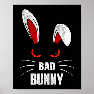 Byd Bunny Scary Rabbit Cool Dierenvriend Poster