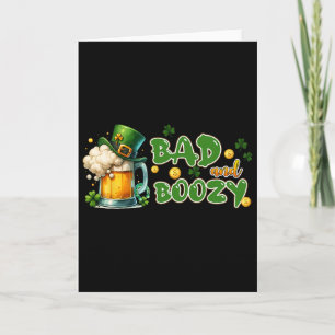 Byd en dronken St. Patrick's Day grappige Ierse St Kaart