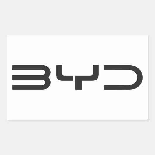 BYD-stickers Rechthoekige Sticker (Voorkant)