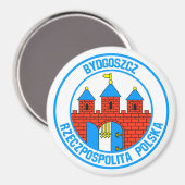 Bydgoszcz Round Emblem Magneet (Voorkant / Achterkant)