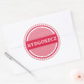 Bydgoszcz stadstrotsembleem – Poolse identiteit Ronde Sticker (Envelop)