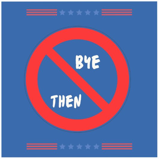 bye biden sticker (Voorkant)