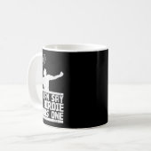 Bye Birdie voor dit grappige badminton racket Koffiemok (Voorkant links)