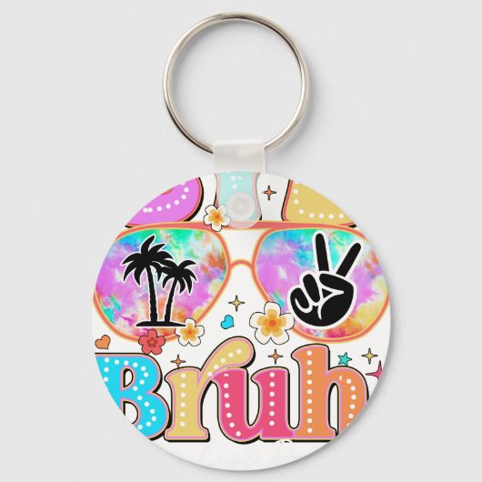 bye bruh happy last day sleutelhanger (Voorkant)