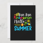 Bye Bye Kindergarten Hello Summer Save The Date (Voorkant)