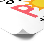 BYE BYE SCHOOL HALLO POOL POSTER (Hoek)