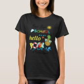 Bye bye school hello pool for summer vacation t-shirt (Voorkant)