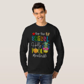 Bye Bye School Hello Pool Teacher Student Life Gra T-shirt (Voorkant volledig)
