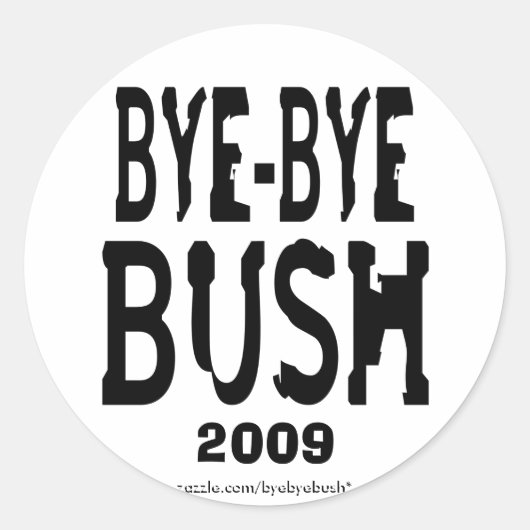 Bye-Bye Struik sticker (Voorkant)