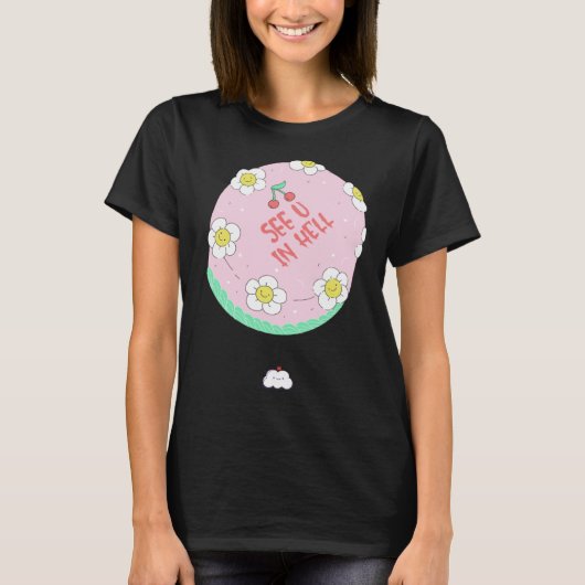Bye Cake Idee Breakup Afscheid Team Collega T-shirt (Voorkant)