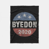 Bye Don 2020 Byedon Button Funny Joe Biden Anti Fleece Deken (Voorkant)