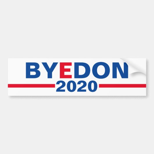 "Bye Don 2020" Classic Campaign Bumper Sticker (Voorkant)
