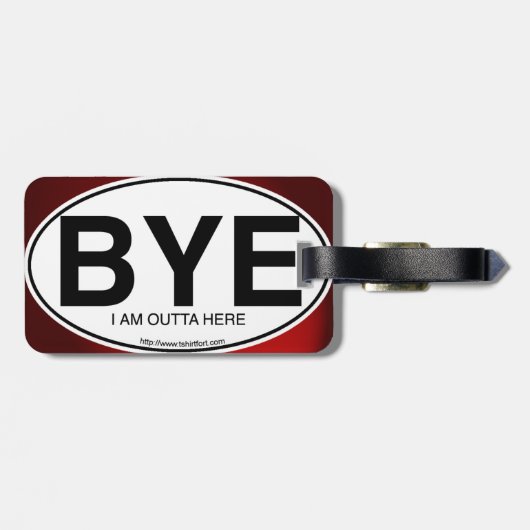 BYE EURO STICKER LABEL BAGAGELABEL (Achterkant horizontaal)