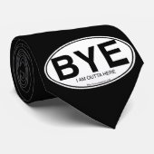 BYE Euro Sticker Style Stropdas (Opgerold)