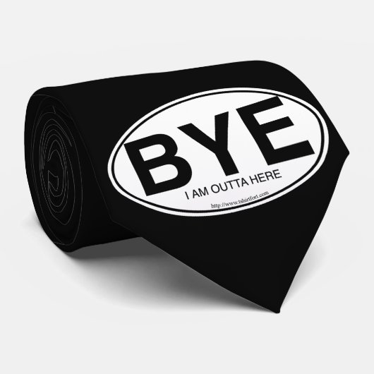 BYE Euro Sticker Style Stropdas (Opgerold)