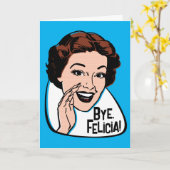 Bye Felicia  Wenskaart Kaart (Gele Bloem)