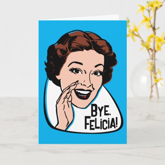 Bye Felicia  Wenskaart Kaart (Gele Bloem)