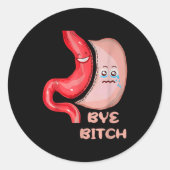 Bye Funny Gastric Sleeve Surgery Stomach  Ronde Sticker (Voorkant)