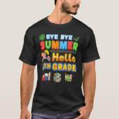 Bye Goodbye Summer Hello 6th Grade Back To School  T-shirt (Voorkant)